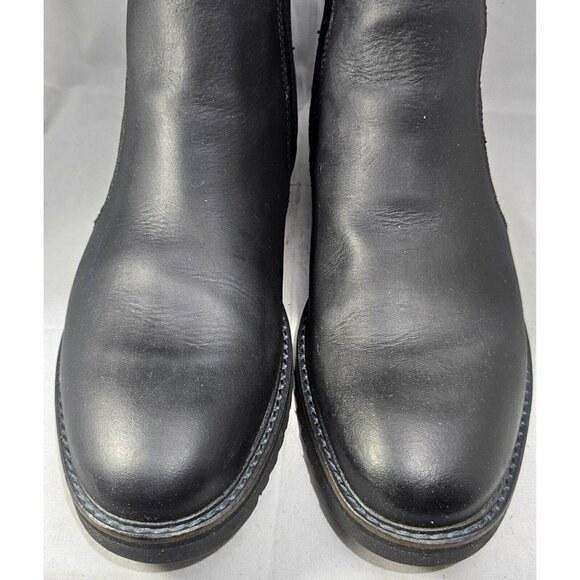 GEOX Respira Men\'s U Kapsian Chelsea Ankle  Boot Black Leather  Size 12 main image 12